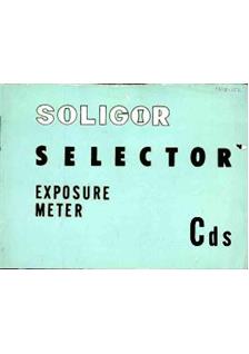 Soligor Selector CdS manual. Camera Instructions.